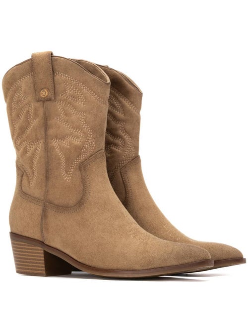 Bota campero mujer tacón medio - xti - Kiabi Bota campero mujer tacón medio - xti - Kiabi