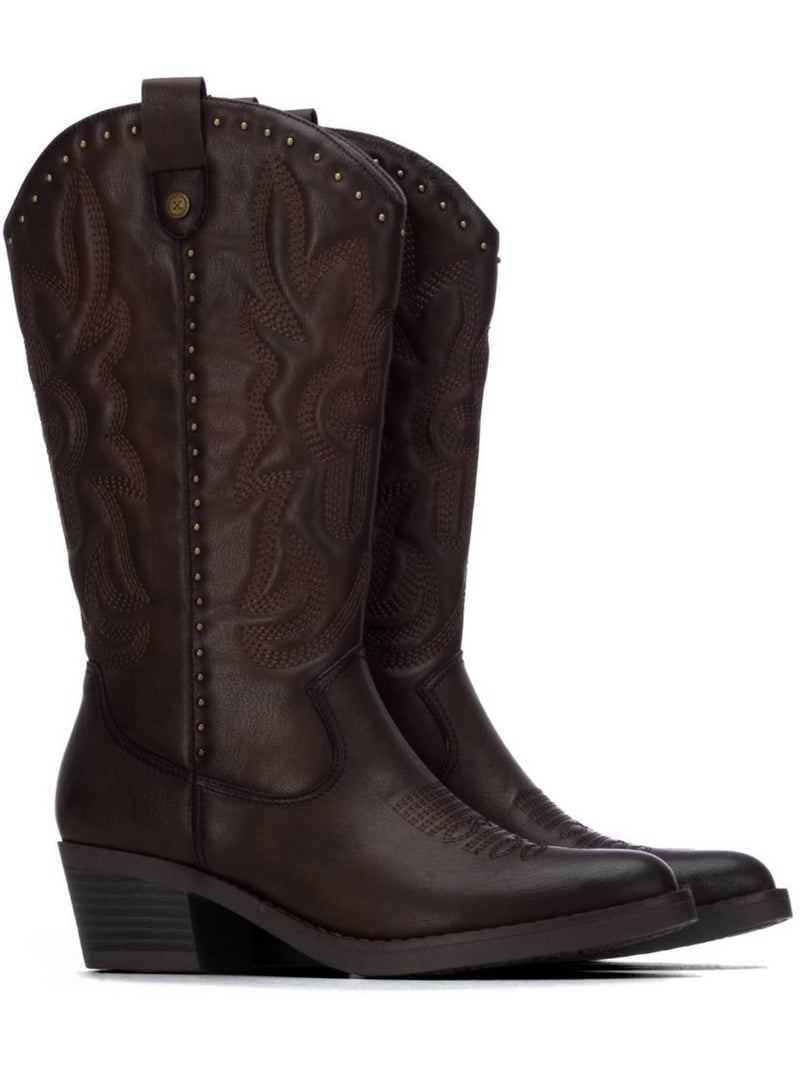 Bota campero mujer tacón medio - xti Marrón - Kiabi