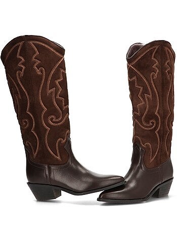 Bota campero mujer tacón medio - yulia