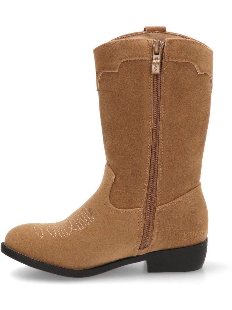 Bota Campero Niña Suela Plana - Etika Taupe - Kiabi
