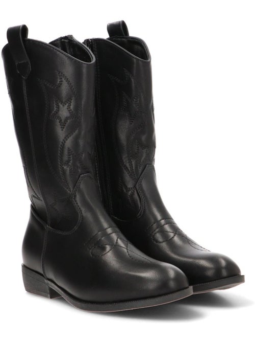 Bota campero niña tacón medio - etika - Kiabi