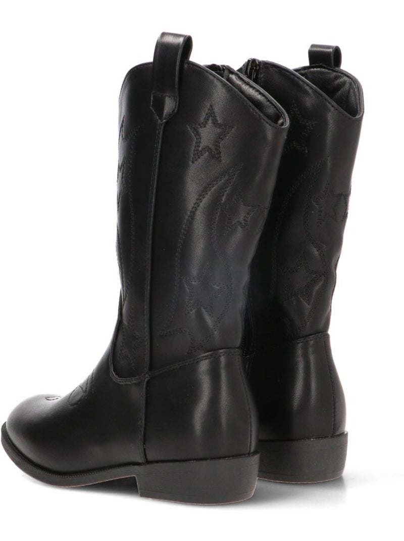 Bota campero niña tacón medio - etika Negro - Kiabi