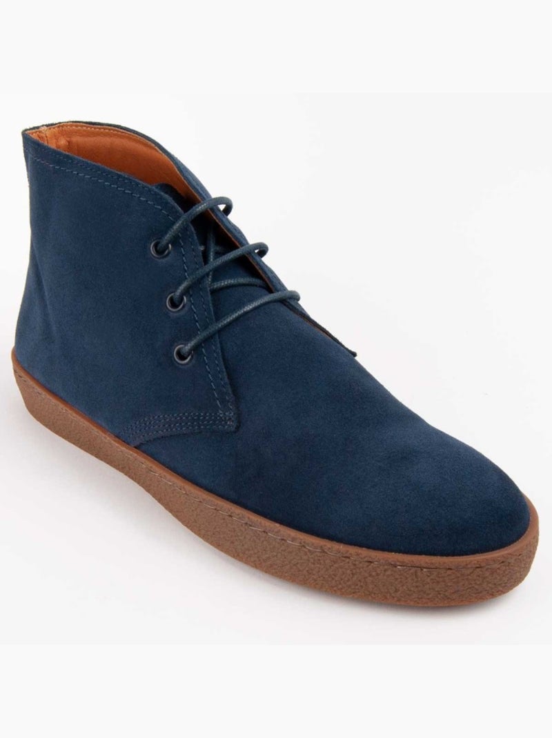 Bota Casual Cuero Purapiel Azul - Kiabi
