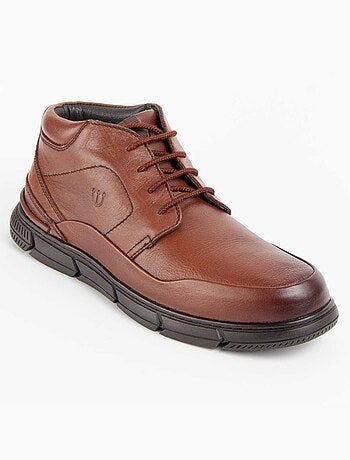 Bota Casual Cuero Purapiel