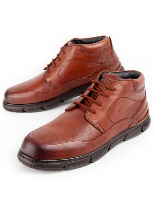 Bota Casual Cuero Purapiel - Kiabi