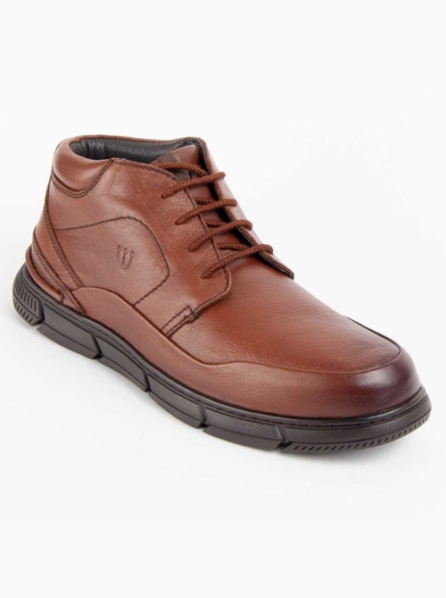 Bota Casual Cuero Purapiel - Kiabi