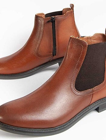 Bota Casual Cuero Purapiel