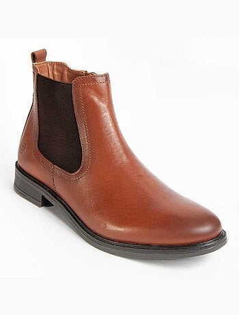 Bota Casual Cuero Purapiel