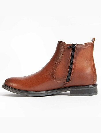 Bota Casual Cuero Purapiel