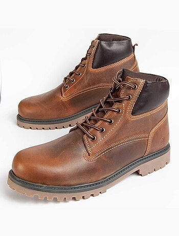 Bota Casual Cuero Purapiel