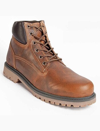 Bota Casual Cuero Purapiel