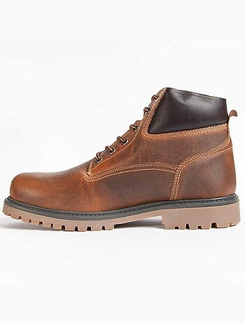 Bota Casual Cuero Purapiel