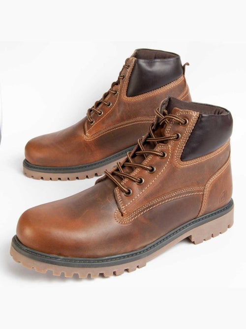 Bota Casual Cuero Purapiel - Kiabi