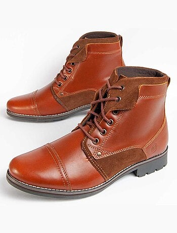 Bota Casual Cuero Purapiel