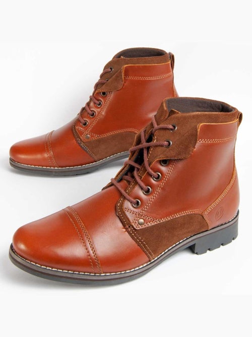 Bota Casual Cuero Purapiel - Kiabi