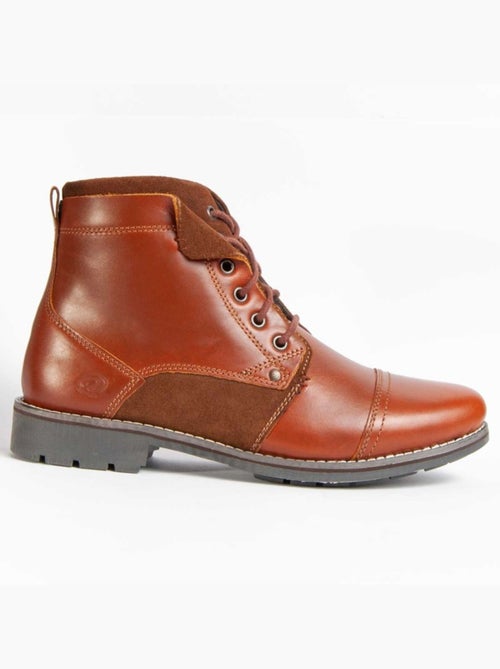 Bota Casual Cuero Purapiel - Kiabi