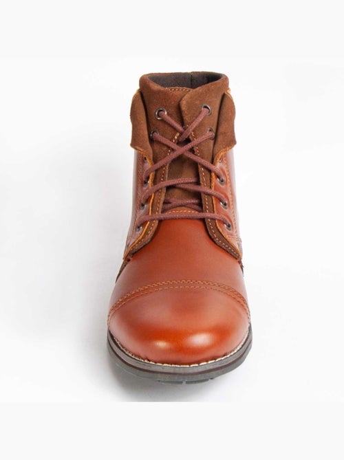 Bota Casual Cuero Purapiel - Kiabi