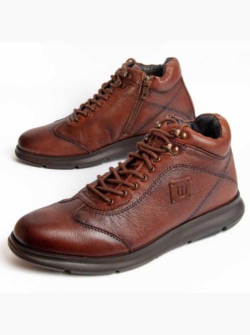 Bota Casual Cuero Purapiel - Kiabi
