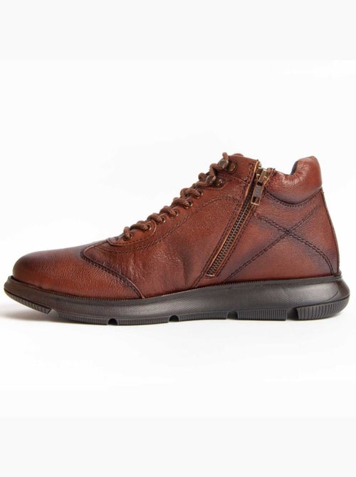Bota Casual Cuero Purapiel - Kiabi