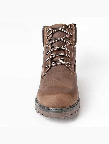 Bota Casual Cuero Purapiel