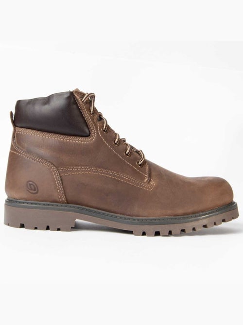 Bota Casual Cuero Purapiel - Kiabi