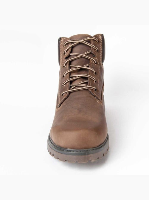 Bota Casual Cuero Purapiel - Kiabi