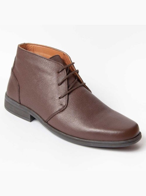 Bota Casual Cuero Purapiel - Kiabi
