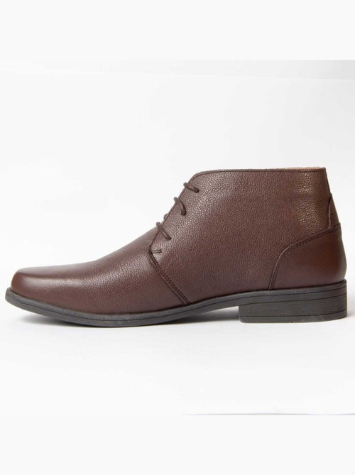 Bota Casual Cuero Purapiel - Kiabi