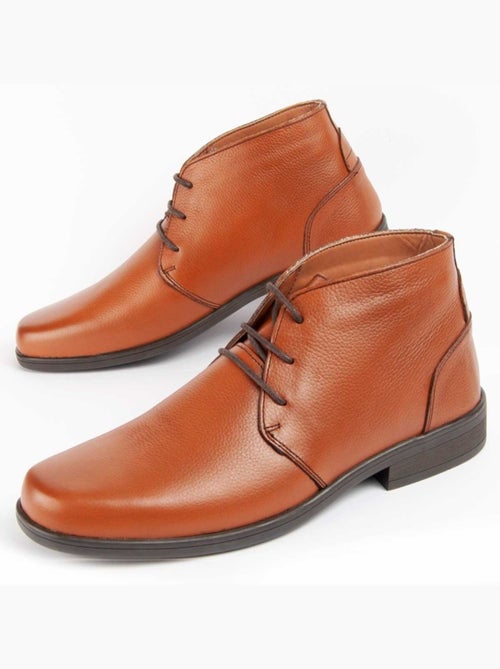 Bota Casual Cuero Purapiel - Kiabi