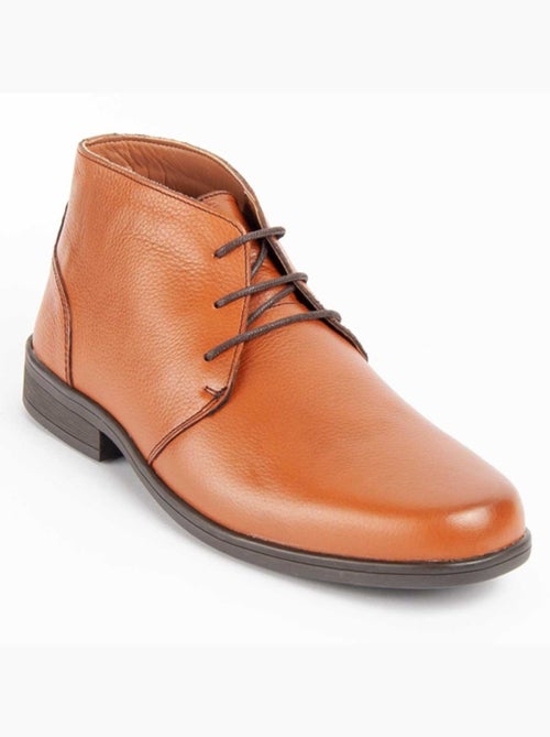 Bota Casual Cuero Purapiel - Kiabi