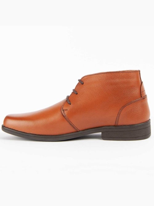 Bota Casual Cuero Purapiel - Kiabi