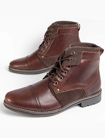 Bota Casual Cuero Purapiel
