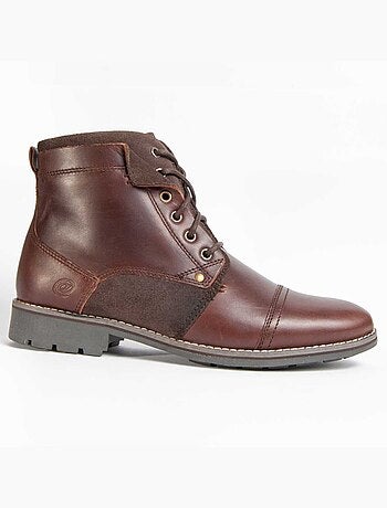 Bota Casual Cuero Purapiel