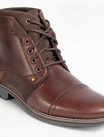 Bota Casual Cuero Purapiel