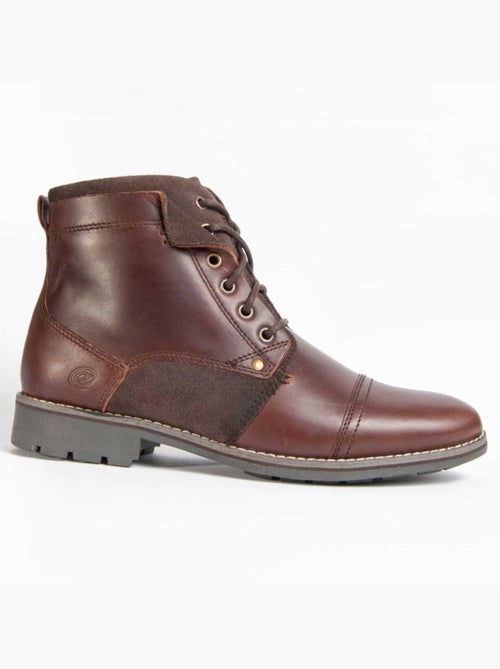 Bota Casual Cuero Purapiel - Kiabi
