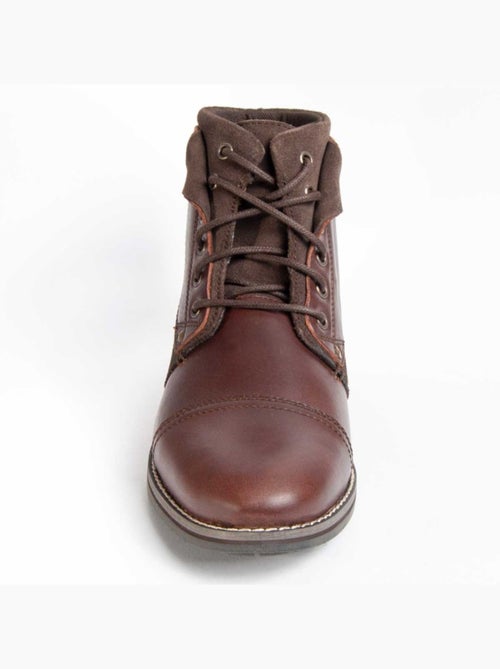 Bota Casual Cuero Purapiel - Kiabi