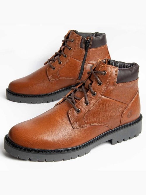 Bota Casual Cuero Purapiel - Kiabi