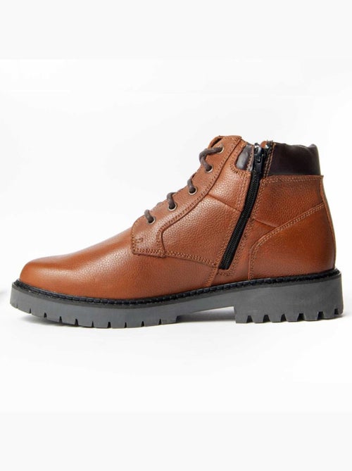 Bota Casual Cuero Purapiel - Kiabi