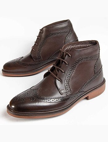 Bota Casual Cuero Purapiel