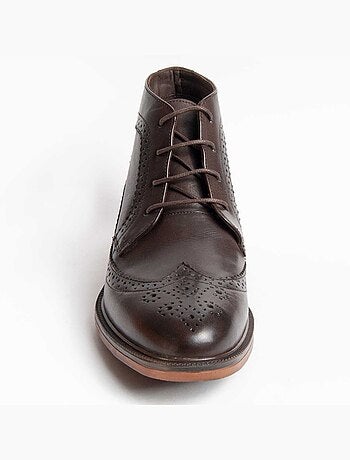 Bota Casual Cuero Purapiel