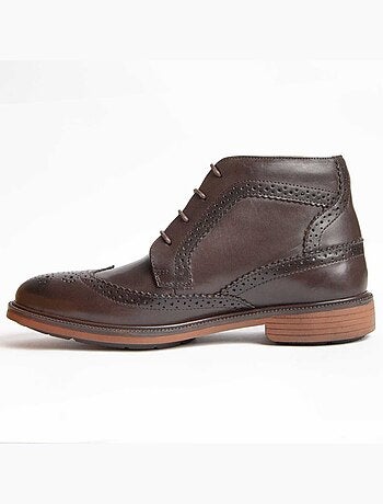 Bota Casual Cuero Purapiel