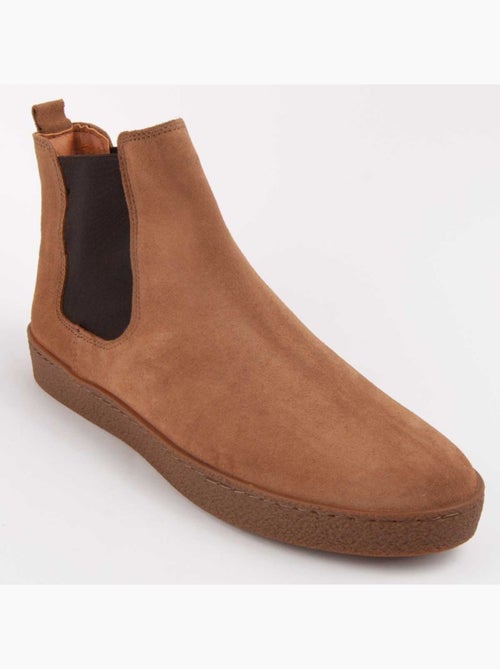 Bota Casual Cuero Purapiel - Kiabi