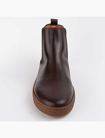Bota Casual Cuero Purapiel