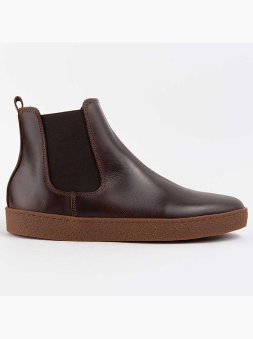 Bota Casual Cuero Purapiel - Kiabi