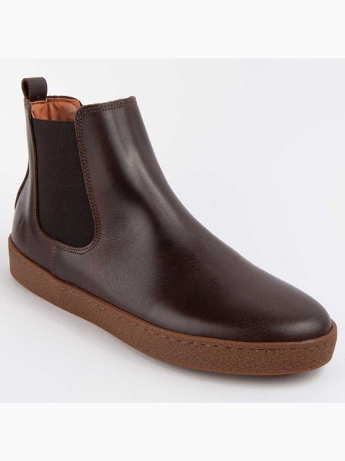Bota Casual Cuero Purapiel - Kiabi