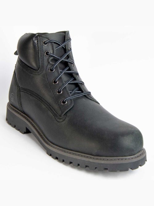 Bota Casual Cuero Purapiel - Kiabi