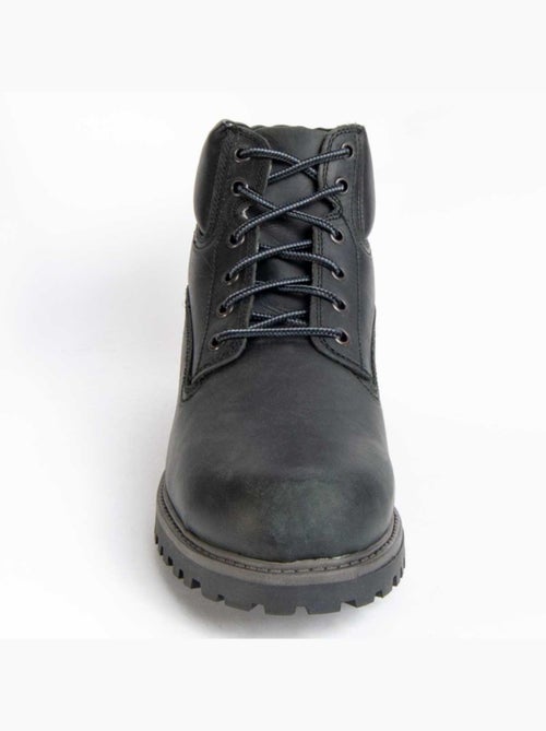Bota Casual Cuero Purapiel - Kiabi