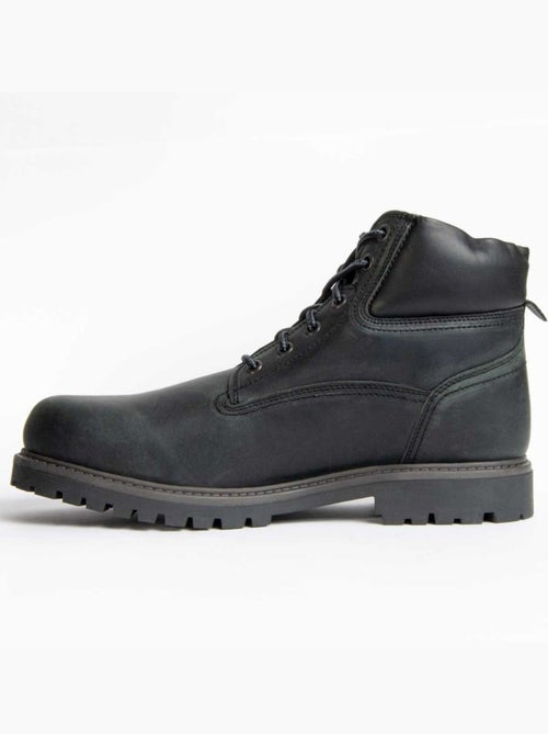 Bota Casual Cuero Purapiel - Kiabi
