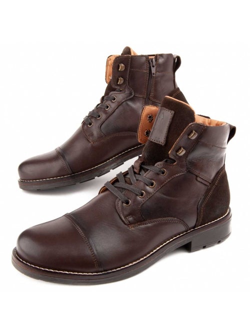 Bota Casual Cuero Purapiel - Kiabi