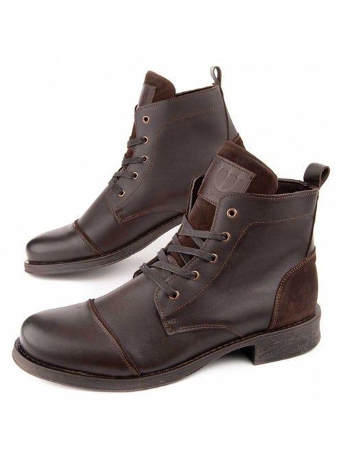 Bota Casual Cuero Purapiel - Kiabi